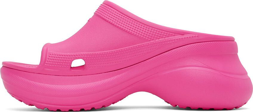 Balenciaga Pink Crocs Edition Pool Slides - Picture 3