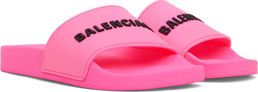 Balenciaga Pink Pool Slides - Picture 2