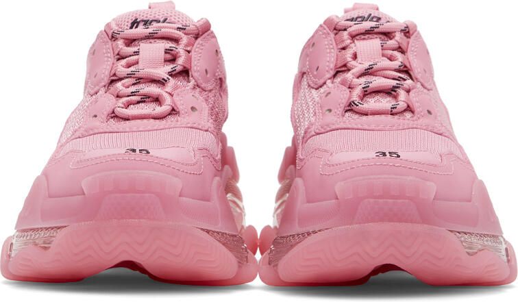 Balenciaga Pink Triple S Sneakers - Picture 3