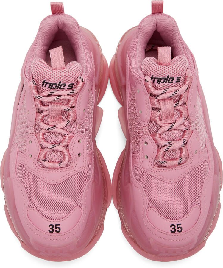 Balenciaga Pink Triple S Sneakers