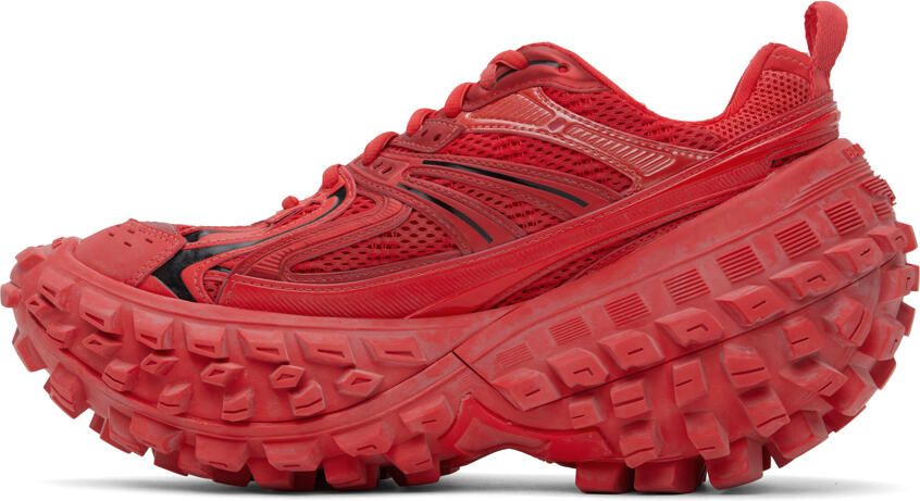 Balenciaga Red Bouncer Sneakers - Picture 3