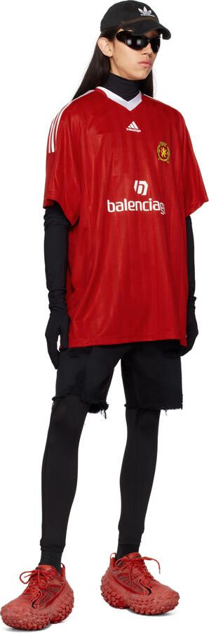 Balenciaga Red Bouncer Sneakers - Picture 4