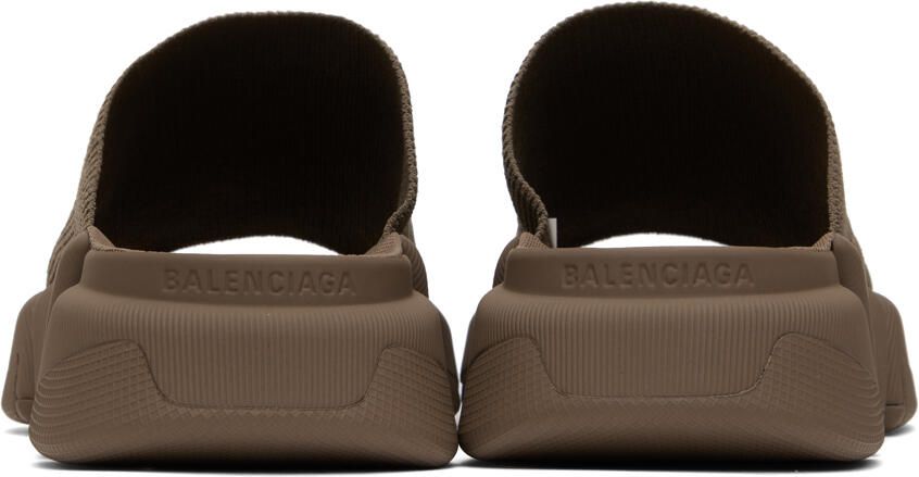 Balenciaga Taupe Speed 2.0 Slides