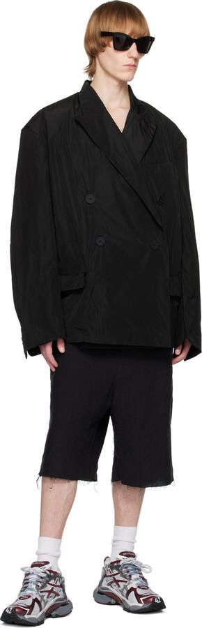 Balenciaga White & Burgundy Runner Sneakers - Picture 4