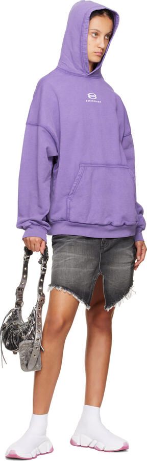 Balenciaga White & Pink Speed 2.0 Sneakers - Picture 4