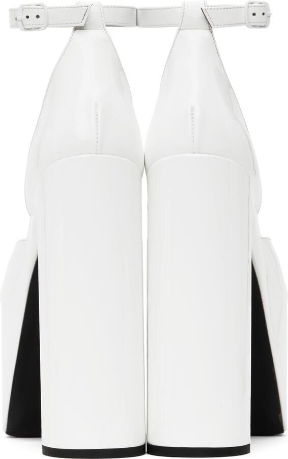 Balenciaga White Camden 160 Heeled Sandals - Picture 4