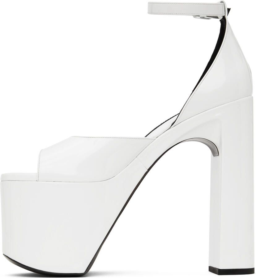 Balenciaga White Camden 160 Heeled Sandals