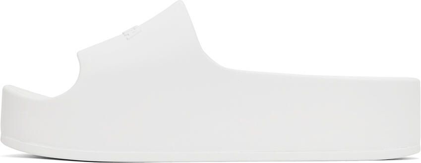 Balenciaga White Chunky Platform Sandals - Picture 4