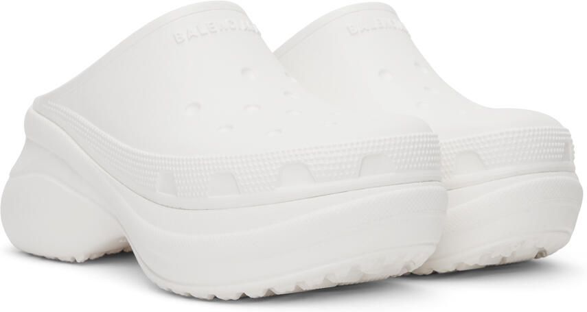 Balenciaga White Crocs Edition Mules - Picture 2