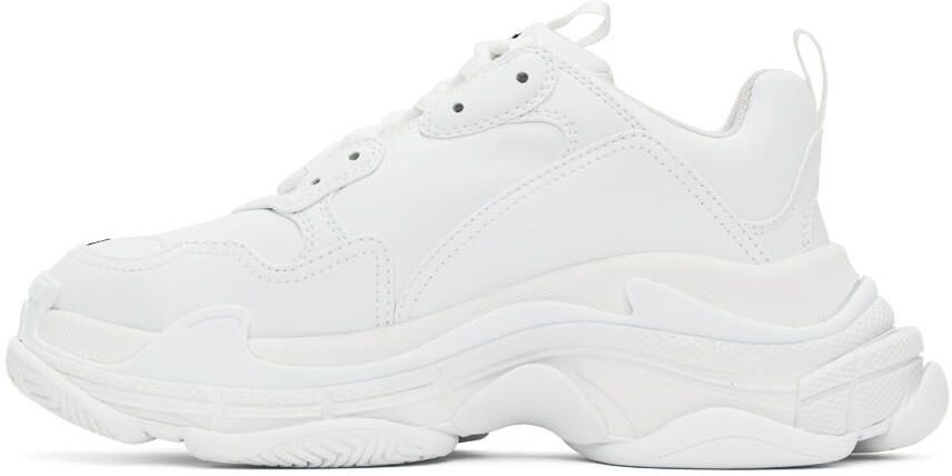 Balenciaga White Triple S Low-Top Sneakers - Picture 3