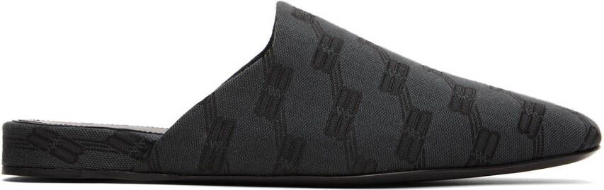 Balenciaga Black BB Monogram Cosy Mules - Picture 5