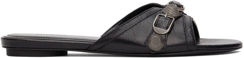 Balenciaga Black Cagole Sandals