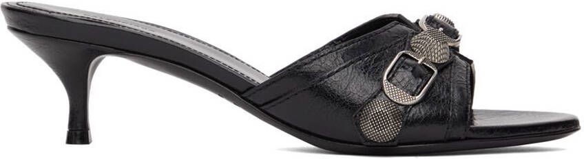 Balenciaga Black Cagole Sandals - Picture 5