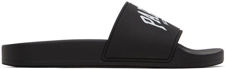 Balenciaga Black Cities 'Paris' Slide Sandals - Picture 5