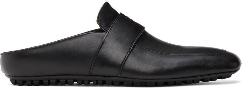 Balenciaga Black City Sabot Loafers - Picture 4