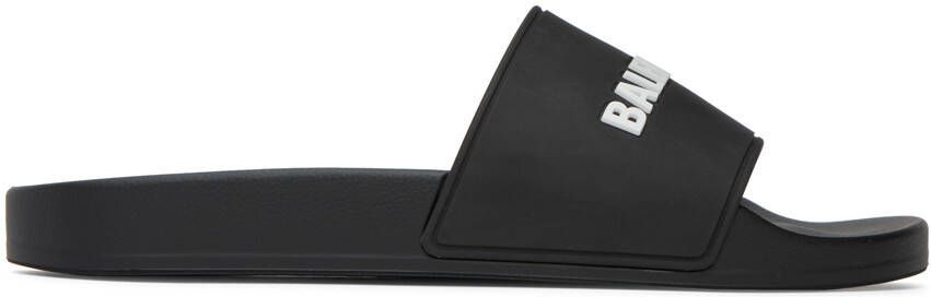Balenciaga Black Pool Slides - Picture 4