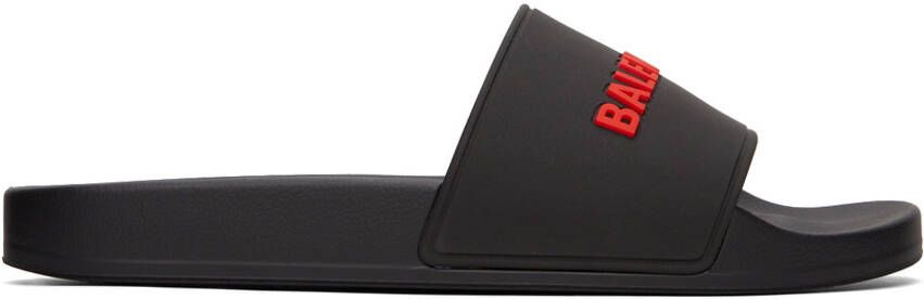 Balenciaga Black Pool Slides - Picture 4