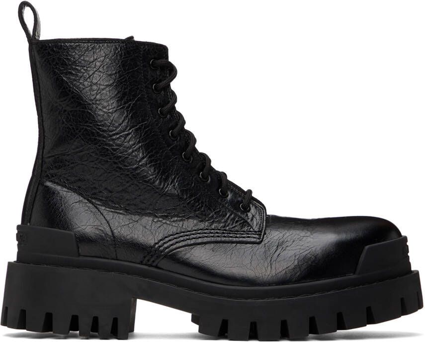 Balenciaga Black Strike Boots - Picture 4