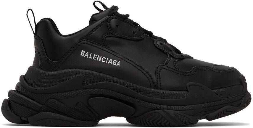 Balenciaga Black Triple S Low-Top Sneakers - Picture 5