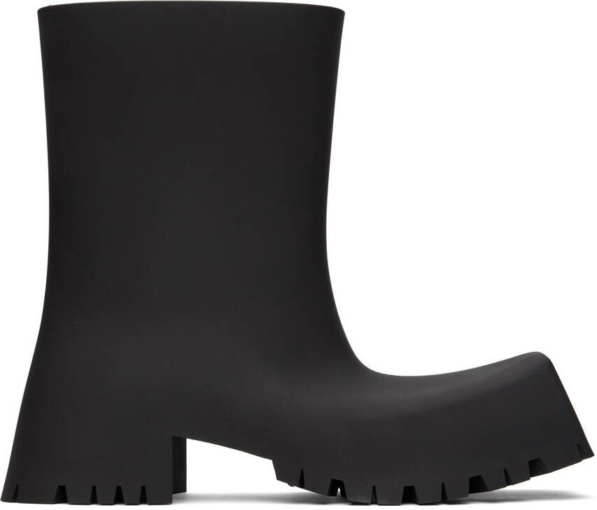 Balenciaga Black Trooper Boots - Picture 5