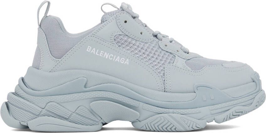 Balenciaga Blue Triple S Sneakers - Picture 5