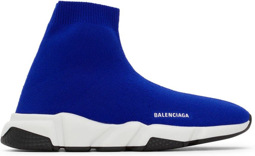 Balenciaga Kids Blue Speed Sneakers - Picture 2