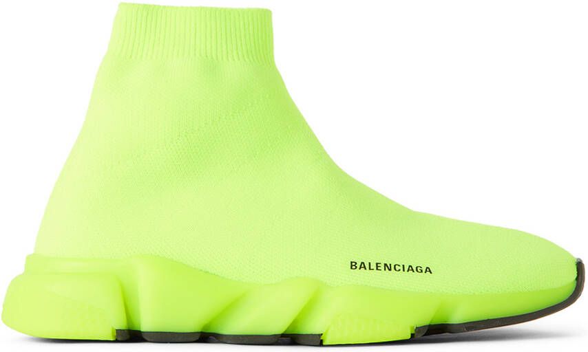 Balenciaga Kids Green Speed Sneakers - Picture 5