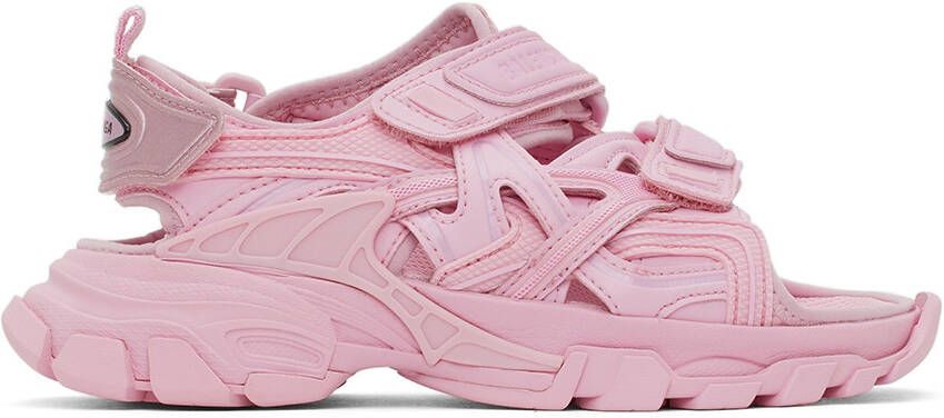 Balenciaga Kids Pink Track Sandals - Picture 5