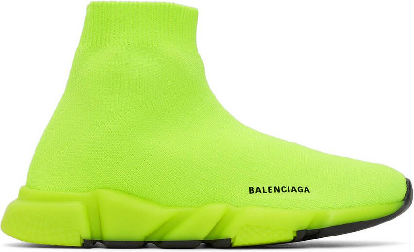 Balenciaga Kids Yellow Speed Sneakers - Picture 5