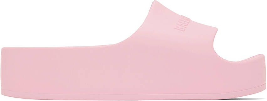 Balenciaga Pink Chunky Slides - Picture 4