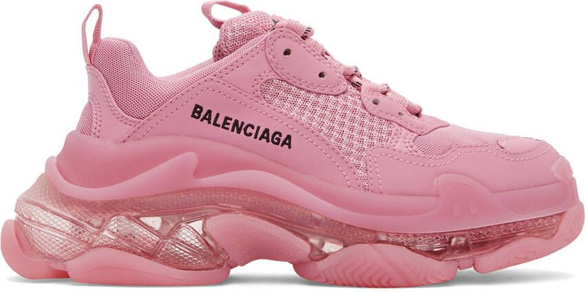 Balenciaga Pink Triple S Sneakers - Picture 4