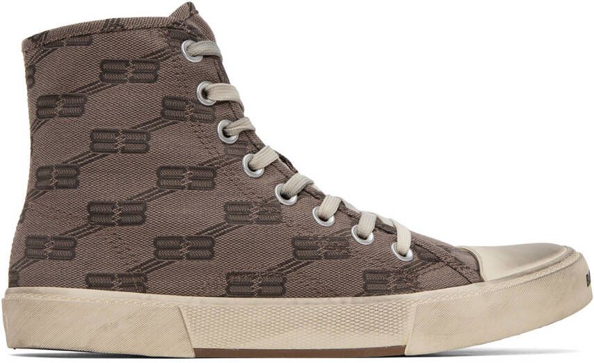 Balenciaga Taupe Paris Sneakers