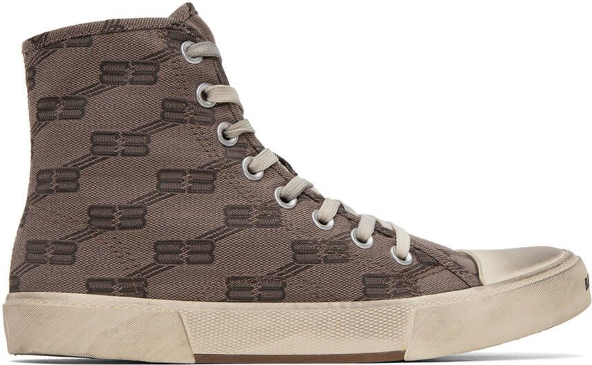 Balenciaga Taupe Paris Sneakers