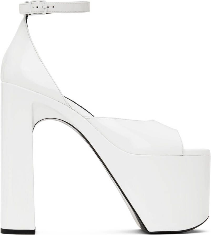Balenciaga White Camden 160 Heeled Sandals - Picture 3