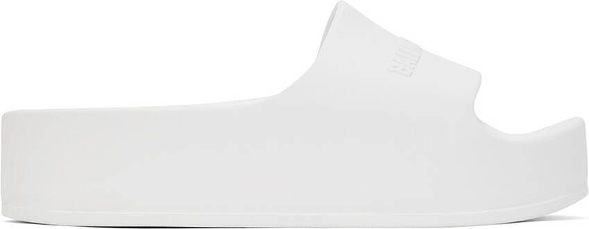 Balenciaga White Chunky Platform Sandals - Picture 5