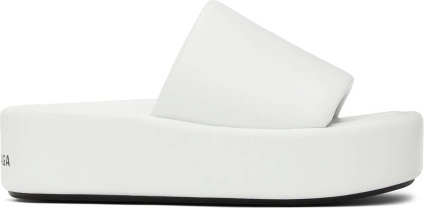 Balenciaga White Rise Sandals - Picture 5