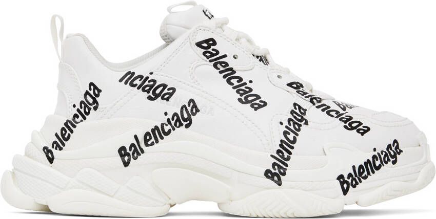 Balenciaga White Triple S Sneakers
