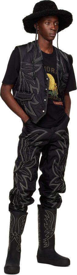 Bally Black Curling Montana Combat Boots - Picture 4