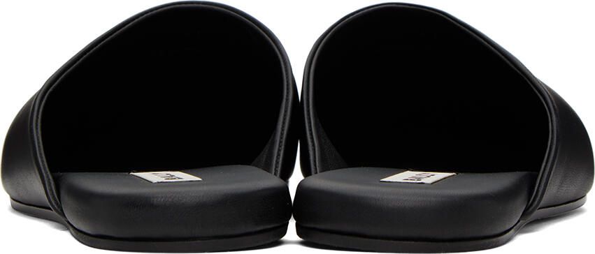 Bally Black Emblem Slippers