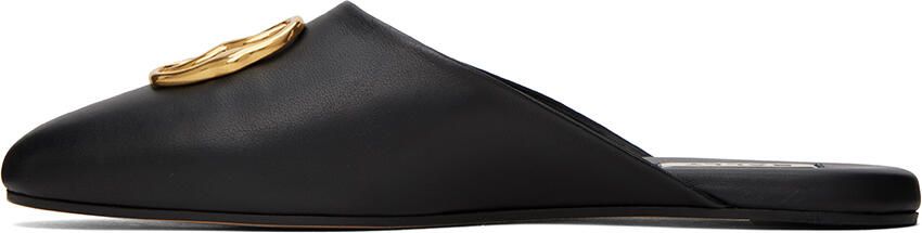 Bally Black Emblem Slippers - Picture 4