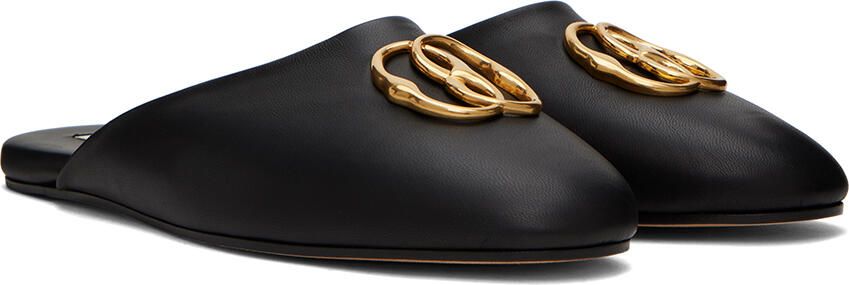 Bally Black Emblem Slippers - Picture 3