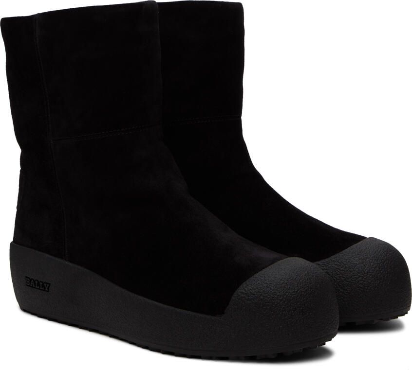 Bally Black Gstaad Suede Boots