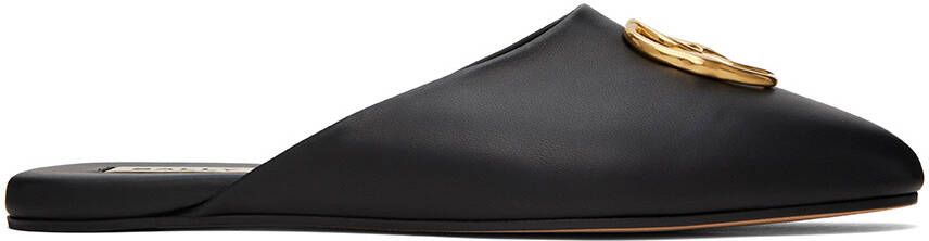 Bally Black Emblem Slippers - Picture 5