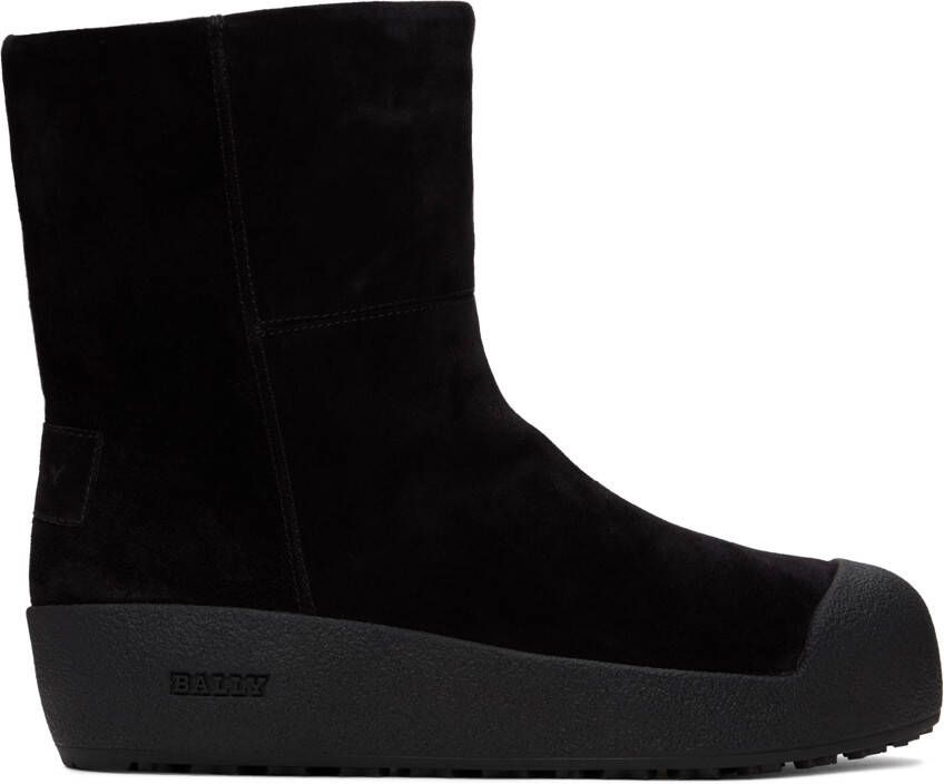 Bally Black Gstaad Suede Boots - Picture 5