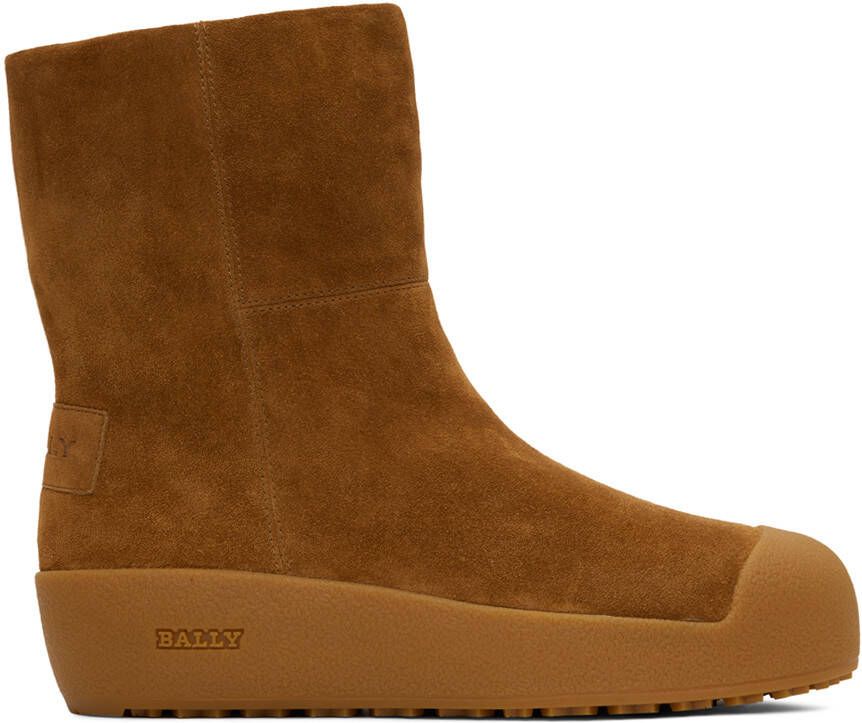Bally Tan Gstaad Suede Boots - Picture 5