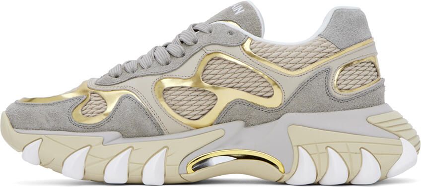 Balmain Beige B-East Sneakers - Picture 3
