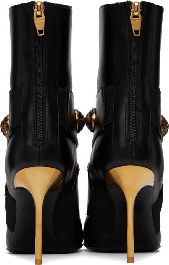 Balmain Black Alma Ankle Boots - Picture 3