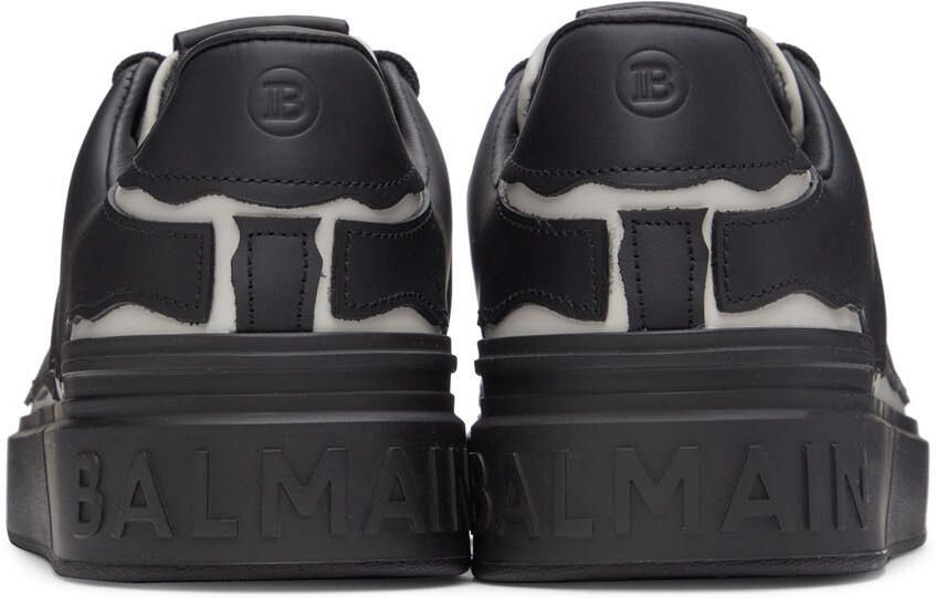 Balmain Black & White B-Court Sneakers