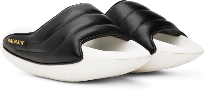 Balmain Black & White B-IT Sandals