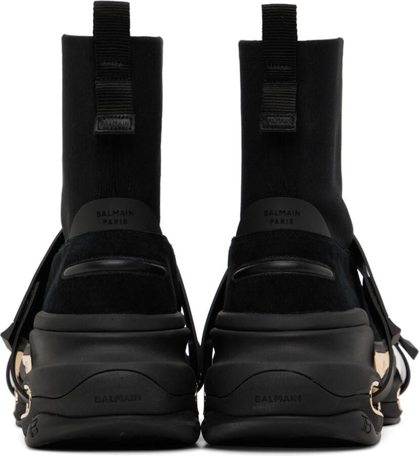 Balmain Black B-Bold High-Top Sneakers
